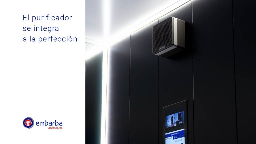 Purificador aire ascensor
